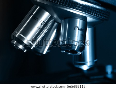 Microscope Lens On Slide