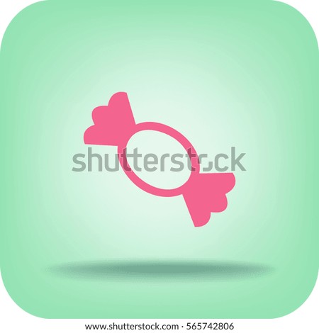 Candy vector flat icon
