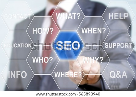 Searching Engine Optimization SEO Concept. Word tag cloud. Optimizing business web computer network teamwork internet technology
