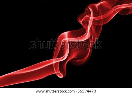 Colored smoke isolated on black.