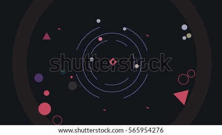Motion graphics elements vector illustration background Royalty-Free Stock Photo #565954276