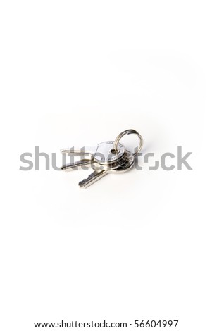 Keys isolated on white background