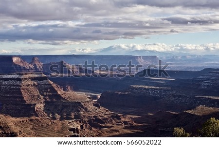 Winter in Canyonlands Utah USA
