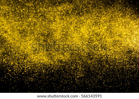 Gold abstract background with bokeh defocused lights