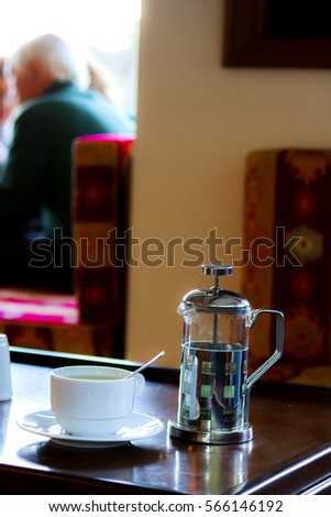 Tea time at cafe
