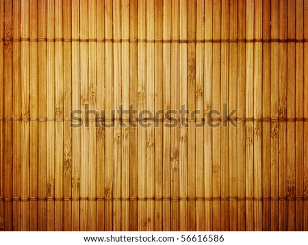 Wall from the tied up wooden planks
