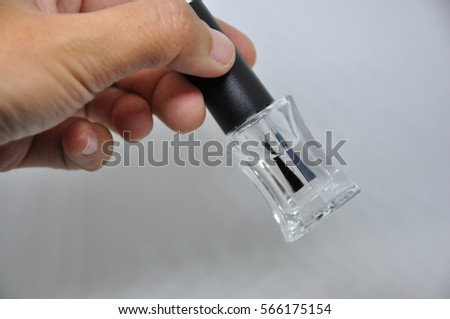 Clear nail polish Royalty-Free Stock Photo #566175154