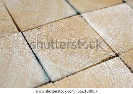 end grain wood block tiles. natural wooden texture