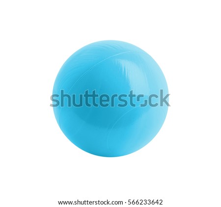 Plastic ball isolated on white background Royalty-Free Stock Photo #566233642
