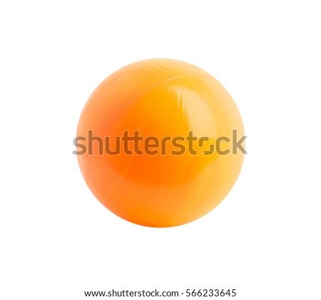 Plastic ball isolated on white background Royalty-Free Stock Photo #566233645