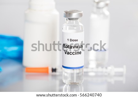 Close-up Of Rotavirus Vaccine In Vial With Other Medicines Royalty-Free Stock Photo #566240740