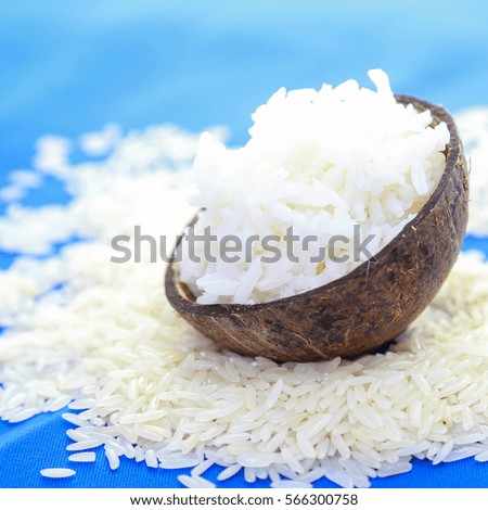 cooked rice and grain rice
