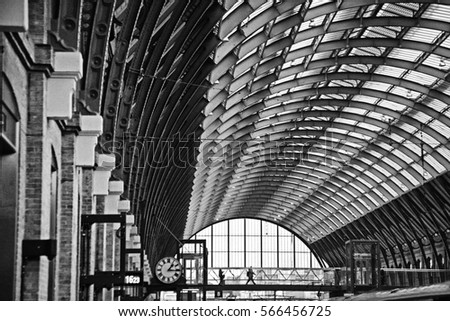 Detail from the roof of King's Cross station