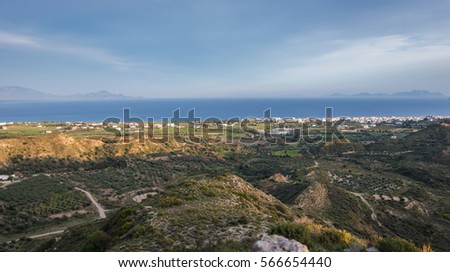 View of Kardamena Vilage in Kos island Greece