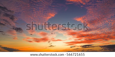Sunset / sunrise with clouds, light rays and other atmospheric effect, selective White balance.