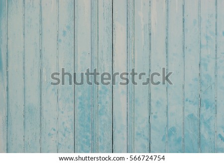 Old blue wooden planks wall texture.