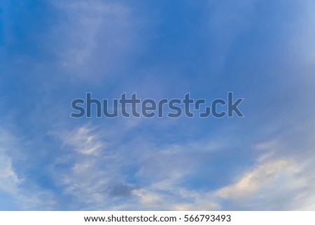 beautiful closeup cloud with blue sky