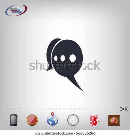 speech web icon. vector design