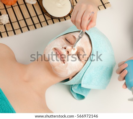 Picture of beautiful woman at spa procedures