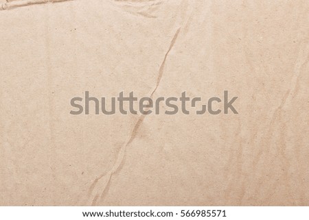 Background brown piece of cardboard