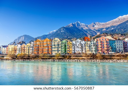 Innsbruck cityscape, Austria. Royalty-Free Stock Photo #567050887