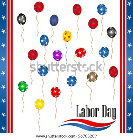 Labor day background illustration, vector