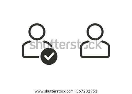 Account vector icon. Black illustration isolated on white background for graphic and web design. Royalty-Free Stock Photo #567232951