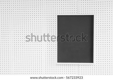 empty picture frame on wall