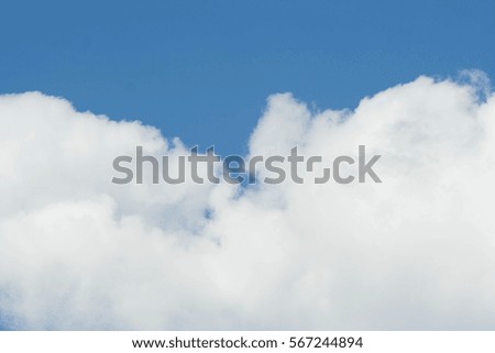 Blurred background and textures of blue sky. 