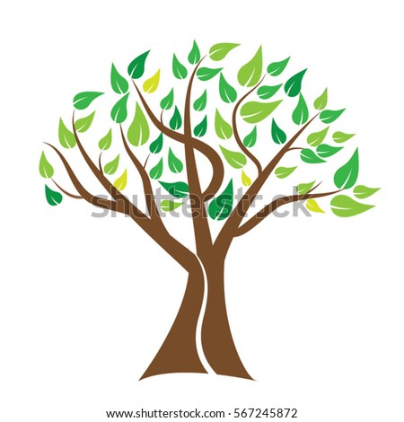 Tree vector. for tree logo design.