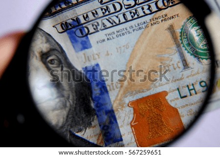 verifies the authenticity of money magnifier