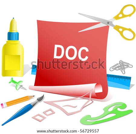Doc. Vector paper template.