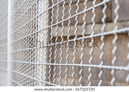 closeup Wire fence 