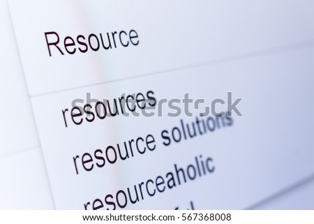 An internet search for information on Resource