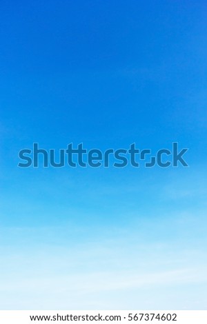 Blue sky background and empty space.