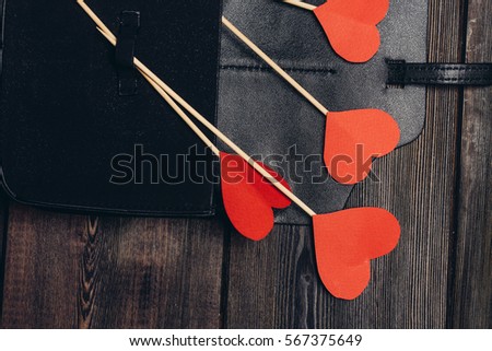  love, holiday, happiness, valentines day, gift female handbag black