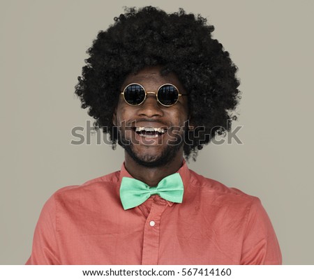African Descent Man Sunglasses Happy