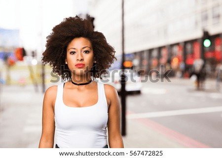 young black woman standing