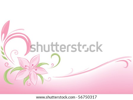floral pink background