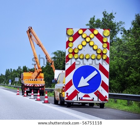 an image of roadworks