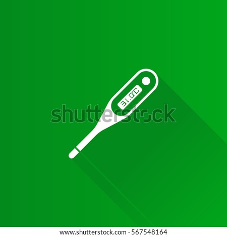 Thermometer icon in Metro user interface color style. Medical equipment healthcare