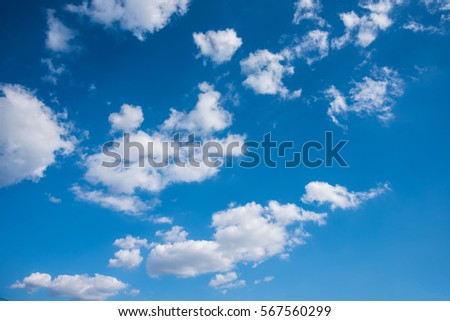 image of blue sky and white cloud on day time for background usage  . (vertical)