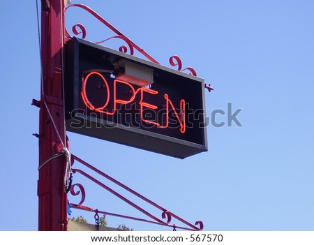 Fancy Open Sign