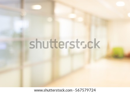 Blurred office interior space background