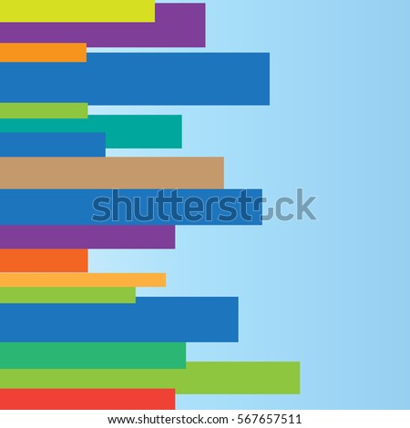 Beautiful Blue and Green Background with Gradient Stripes. Abstract Geometric background. Vector Banner Texture.