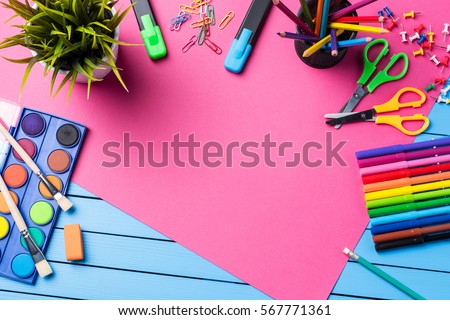 School or art background Royalty-Free Stock Photo #567771361