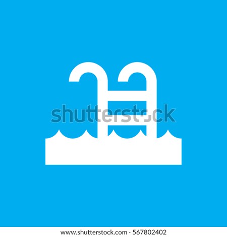 swimming pool icon illustration isolated vector sign symbol