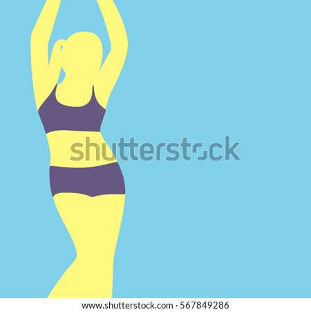 yellow silhouette of a woman clip art