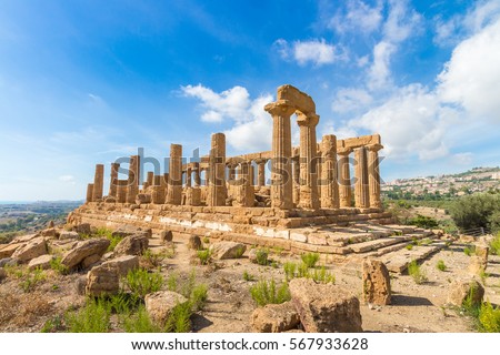 Agrigento Temple Italy Sicily Royalty-Free Stock Photo #567933628