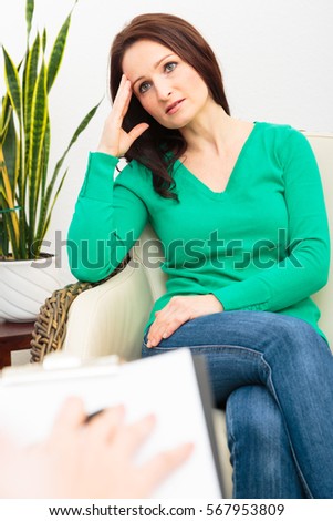 Woman Seeing A Psychotherapist